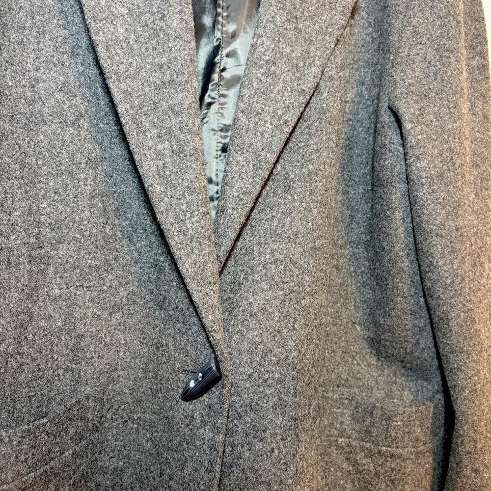 Vintage Hunt Club grey merino/lamb’s wool coat - Picture 2 of 8